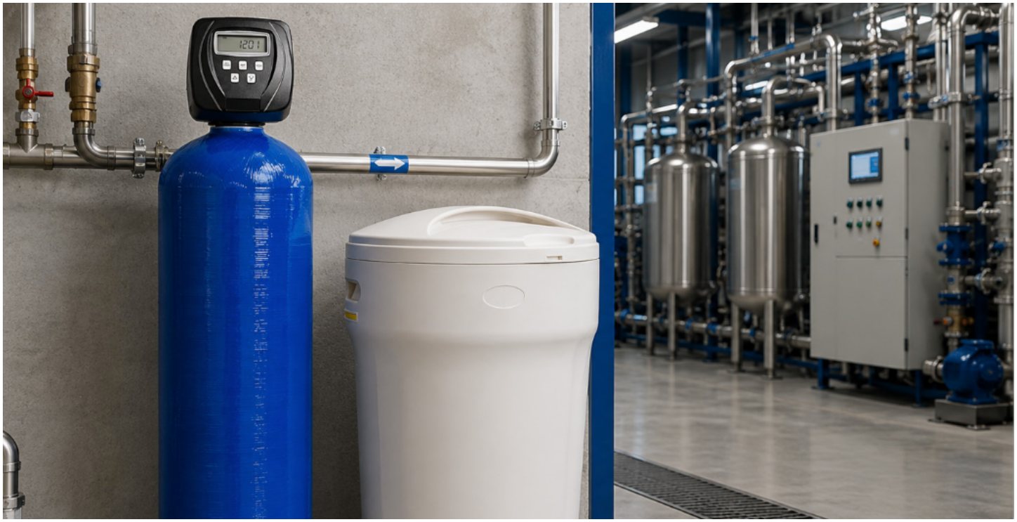Installation de traitement de l'eau pour un site industriel ou collectif